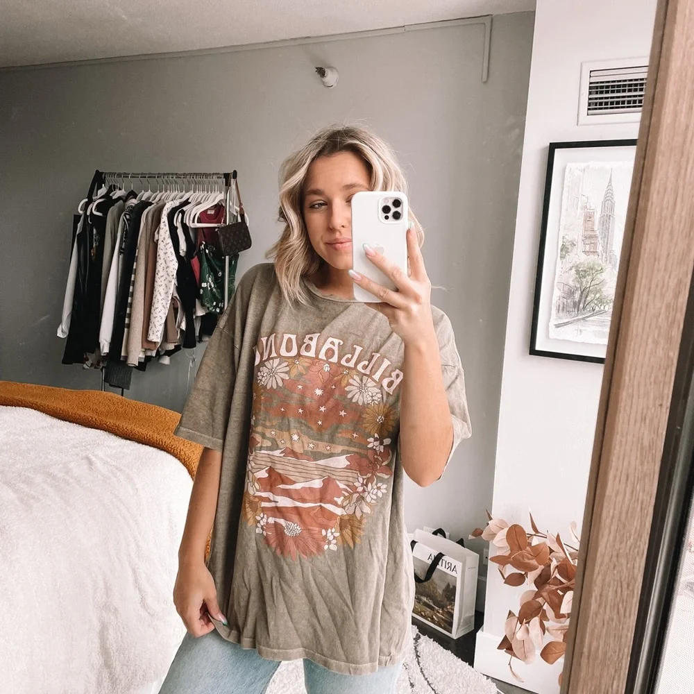BILLABONG Green Graphic Tee!!_5
